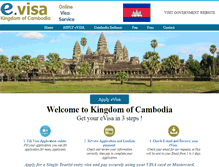 Tablet Screenshot of cambodia-visa-online.com
